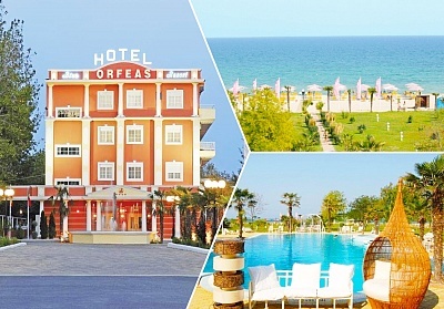 Майски празници в Гърция, на брега на морето в хотел Орфеус Блу Ризорт! 4 или 6 нощувки на човек със закуски, обеди и вечери + басейн, чадър и шезлонг на плажа 