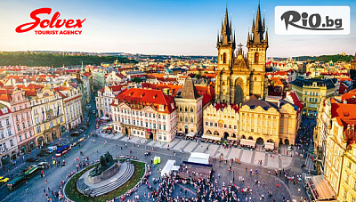 Майски празници в Прага! 3 нощувки със закуски в Хотел Royal Prague + самолетен билет и летищни такси + възможност за посещение на Карлови Вари, Храдчани и Дрезден, от Солвекс