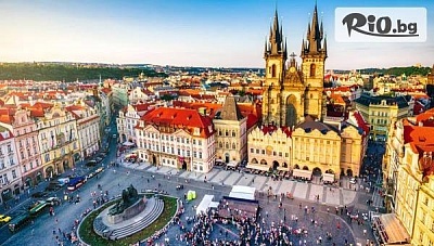 Майски празници в Златна Прага! 3 нощувки със закуски в EA Downtown Prague 4* + самолетни билети, летищни такси и обзорна обиколка на Прага, от Mistral Travel andEvents