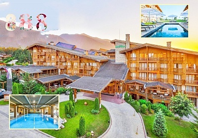 8-ми март в Разлог! 2 нощувки на човек със закуски и вечери или на база All inclusive с празнична вечеря и програма + 4 басейна и релакс зона в Пирин Голф Хотел & СПА 5*
