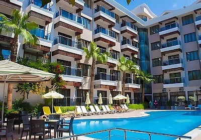 На 150 метра от плажа в Сиде, Турция: Полет от София и 7 нощувки All Inclusive в SUN BEACH PARK HOTEL 4*