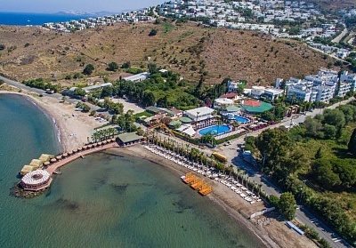 Море 2024 в Бодрум, Турция! 7 нощувки на човек на база All inclusive + басейни в хотел Golden Beach Resort & Spa 4* от Ню Сън Травел. С тръгване на Варна, Слънчев бряг и Бургас!