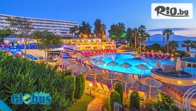 На море в Кушадасъ! 5 нощувки на база Ultra All Inclusive в Grand Blue Sky 4* + безплатно за дете до 11.99 год., от Глобус Холидейс