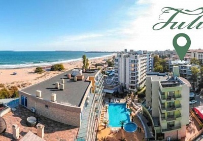 Море 2023 в Слънчев бряг на 50 метра от плажа! Нощувка на човек в хотел Джули***