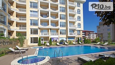 На море в Свети Влас на 150 м. от плажа! Нощувка за до шестима в студио или апартамент + басейн и Спа термална зона, от Вила Сардиния