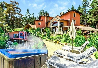 Наем на вила с топло външно джакузи в Цигов чарк