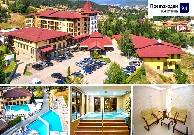 Настаняване в Гранд хотел Велинград, включващо закуска, вечеря и СПА