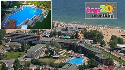 Незабавима Почивка на Първа Линия на Плажа! Нощувка с All inclusive + Външен басейн с Детска секция и Анимация за Деца и Възрастни в Хотел Поморие Сън, к.к. Слънчев бряг от 69.30 лв./човек. Безплатно за Дете до 12.99 год.!