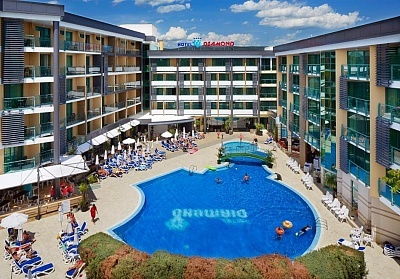 Нощувка на човек на база All Inclusive + басейн в хотел Диамант****, Слънчев бряг. Дете до 11.99 г. - БЕЗПЛАТНО