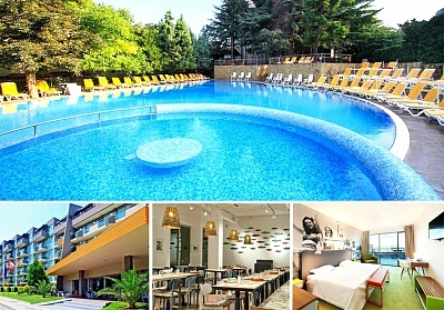Нощувка на човек на база All Inclusive + басейн и джакузи от хотел Екселсиор****, Златни пясъци. Дете до 11.99г - БЕЗПЛАТНО!