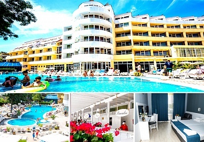 Нощувка на човек на база All Inclusive + басейн от хотел Сън Палас****, Слънчев бряг. Дете до 11.99г - Безплатно!