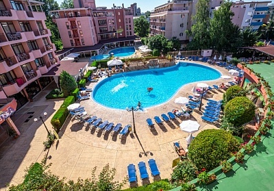 Нощувка на човек на база All Inclusive + басейн, анимация и паркинг в хотел Изола Парадайз****, Слънчев Бряг. Дете до 12.99г. - БЕЗПЛАТНО!
