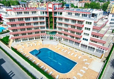 Нощувка на човек на база All Inclusive + басейн и паркинг в НОВООТКРИТИЯ хотел Мария Палас****, Слънчев бряг. Дете до 12г. - БЕЗПЛАТНО