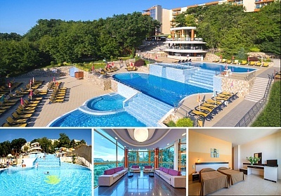 Нощувка на човек на база All inclusive + 4 басейна и СПА пакет от хотел Сънрайз 4****, Златни пясъци
