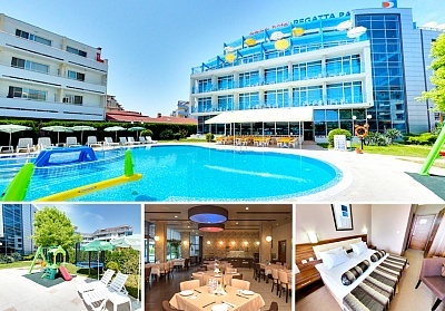 Нощувка на човек на база All Inclusive light + басейн в хотел Регата Палас****, Слънчев бряг. Дете до 11.99г. - БЕЗПЛАТНО!