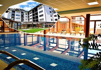  Нощувка на човек на база Аll inclusive Light + басейн и релакс център в хотел Роял Банско Апартмънтс, Банско 