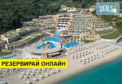 Нощувка на човек на база Закуска, Закуска и вечеря в Miraggio Thermal Spa Resort 5*, Палюри, Халкидики