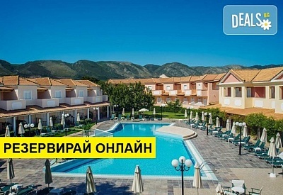 Нощувка на човек на база Закуска, Закуска и вечеря в Ecoresort Zefyros Hotel 2*, Агиос Кирикос, о. Закинтос