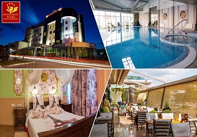  Нощувка на човек със закуска + басейн и СПА зона от хотел Дипломат Плаза****, Луковит 