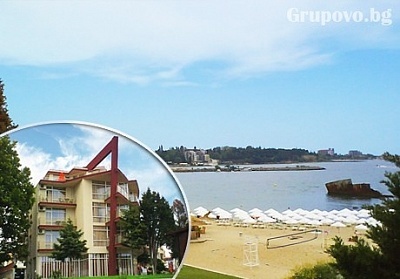  Нощувка на човек, закуска, обяд и вечеря в хотел Крим Панорама, между Равда и Несебър 