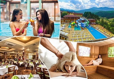  Нощувка на човек със закуска, обяд и вечеря + МИНЕРАЛНИ басейни и релакс зона в хотел Елбрус***, Велинград 