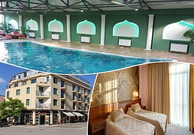  Нощувка на човек със закуска + топъл минерален басейн от хотел Бац****, Петрич 
