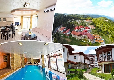 Нощувка в самостоятелна вила с камина и басейн в комплекс Форест Нуок, Пампорово