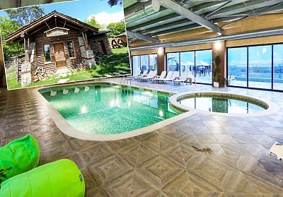 Нощувка със закуска за двама в Еко къщичка с минерален басейн край Огняново