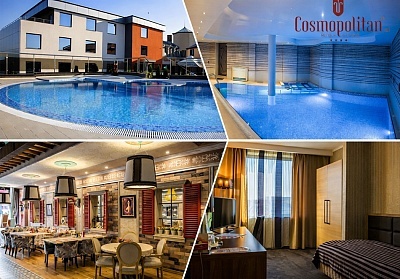Нощувка със закуска във фитнес и вътрешен басейн в хотел Космополитан в Русе