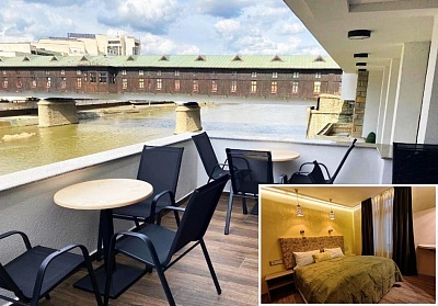 Нощувка със закуска, обяд и вечеря в хотел Покрит мост, Ловеч