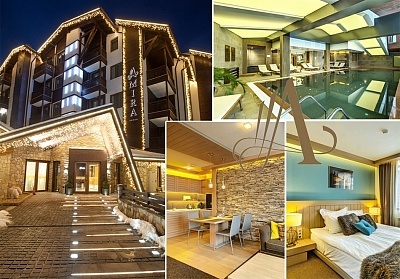 Нощувка със закуска и вечеря + басейн и релакс в хотел Амира 5 звезди в Банско