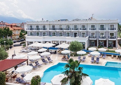 Нощувка със закуска и вечеря на човек + басейн в Danai Hotel and Spa****, Олимпийска Ривиера, Гърция