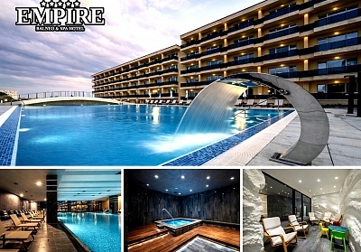 Нощувка със закуска и вечеря в хотел Империя, СПА и минерални басейни в Хисаря