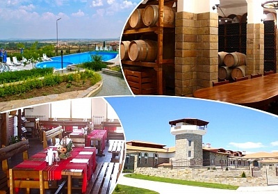 Нощувка със закуска или вечеря в Шато Уинди Хилс Сливенски минерални бани