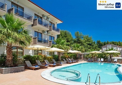 Нощувка със закуска и вечеря в Simeon Hotel, Метаморфози, Гърция