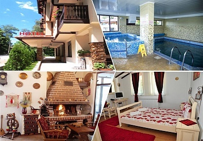 Нощувка със закуска и вечеря, вътрешен басейн и СПА в Сапарева баня