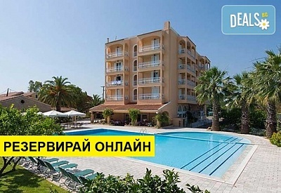 3+ нощувки на човек на база Закуска в Sunset Hotel 3*, Аликес, о. Корфу