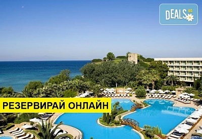 5+ нощувки на човек на база Закуска и вечеря, Закуска, обяд и вечеря в Sani Beach Hotel & Spa 5*, Сани, Халкидики