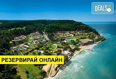 5+ нощувки на човек на база Закуска и вечеря, Закуска, обяд и вечеря в Sani Beach Club & Spa 5*, Сани, Халкидики