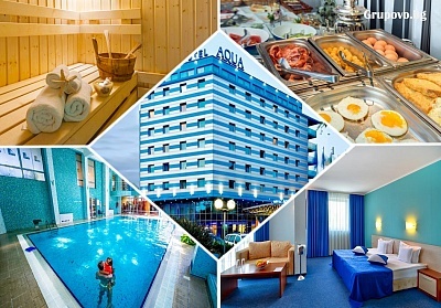  1, 2 или 3 нощувки на човек със закуски + уникален басейн и релакс зона в хотел Аква, Бургас 