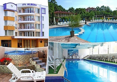 2, 3 или 5 нощувки на човек със закуски и вечери + външен, вътрешен басейн с минерална вода и релакс зона от хотел Албена, Хисаря 