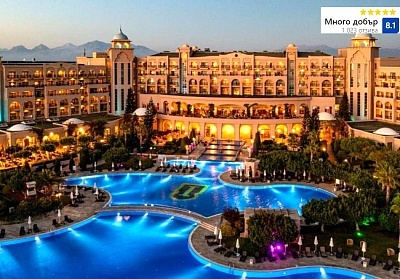 Нова година в Анталия с полет от България в Spice Hotel & Spa в Белек