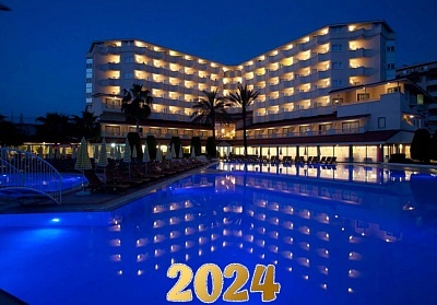 Нова Година в FEBEACH HOTEL 4*, Сиде! 3 нощувки на човек на база All Inclusive + Новогодишна вечеря. Собствен транспорт!