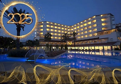 Нова Година в FEBEACH HOTEL 4*, Сиде, Турция. Чартърен полет от София или Варна + 4, 5 или 6 нощувки на човек на база All Inclusive!