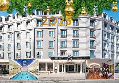  Нова 2025 година в Истанбул! 3 нощувки на човек със закуски в хотел Grand S hotel 4* с доплащане за новогодишна вечеря от ТА Юбим Холидейс 