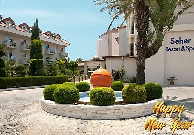 Нова Година в Seher Resort & Spa 5*, Сиде, Турция! Автобусен транспорт + 4 нощувки на човек на база Аll Inclusive. Доплащане за Гала вечеря