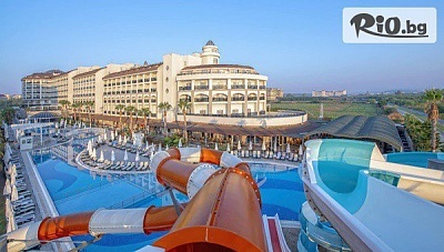 Нова година в Сиде с чартърен полет от Пловдив или от София! 4 или 5 Ultra All Inclusive нощувки в Port River Hotel and SPA 5* + Новогодишна вечеря + СПА и вътр. басейн, от Онекс Тур