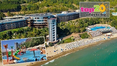 -20% ОТСТЪПКА на Ранни записвания за 5* Лято на Първа Линия! Нощувка с Ultra All Inclusive + Външен басейн с Детска секция и Пързалка + Анимация в хотел Парадайз Бийч Резиденс 5*, Свети Влас от 99.90 лв./човек. Безплатно за дете до 12 год.!