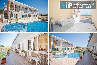 Пакети в двойна или тройна стая + ползване на басейн в Семеен Хотел Бохеми, Равда