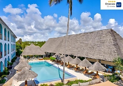На първа линия в AHG SUN BAY MLILILE BEACH HOTEL 4*, Занзибар - полет от София